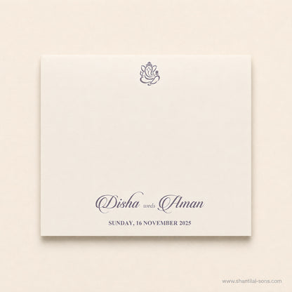 Elegant Wax Seal Wedding Invitation |SS-80170