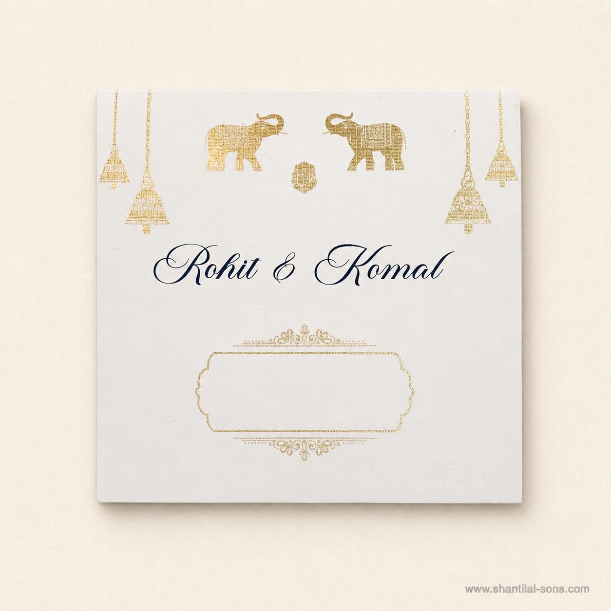 Heritage Lotus Wedding Invitation |SS-80184