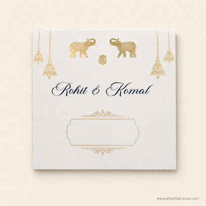 Heritage Lotus Wedding Invitation |SS-80184