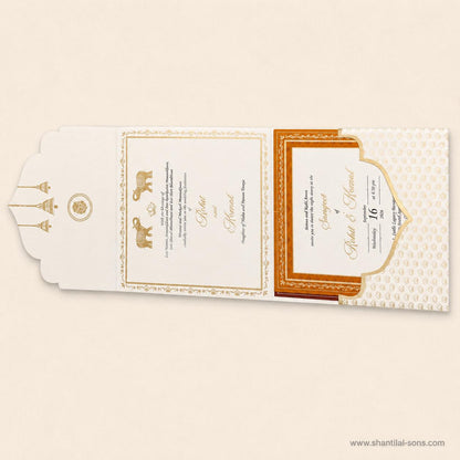 Heritage Lotus Wedding Invitation |SS-80184