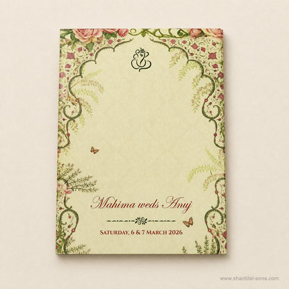 Vintage Floral Wedding Invitation | SS-8206