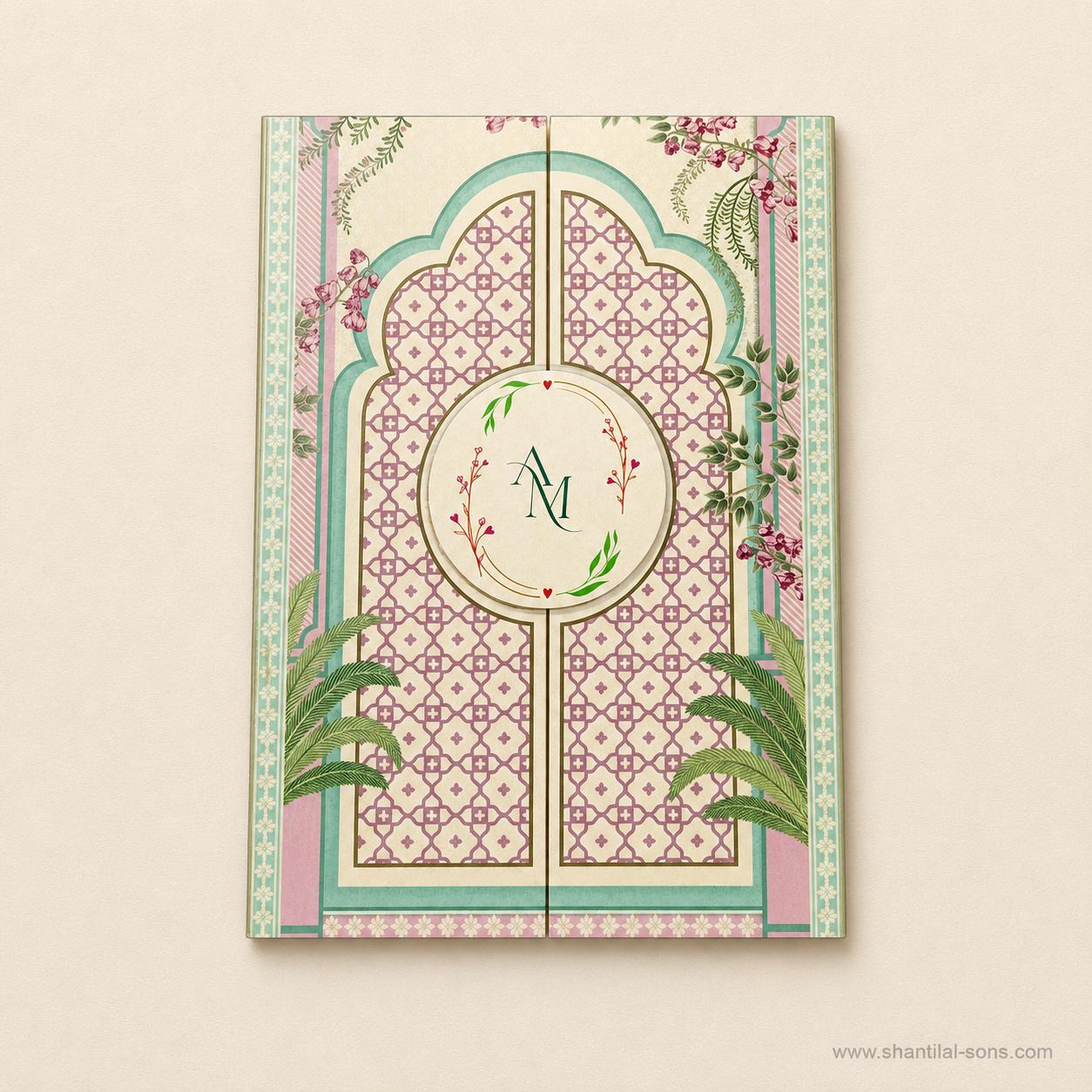 Vintage Floral Wedding Invitation | SS-8206