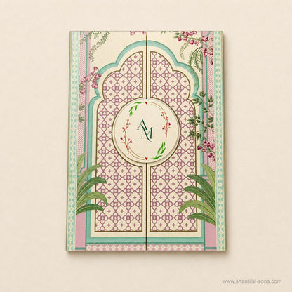 Vintage Floral Wedding Invitation | SS-8206