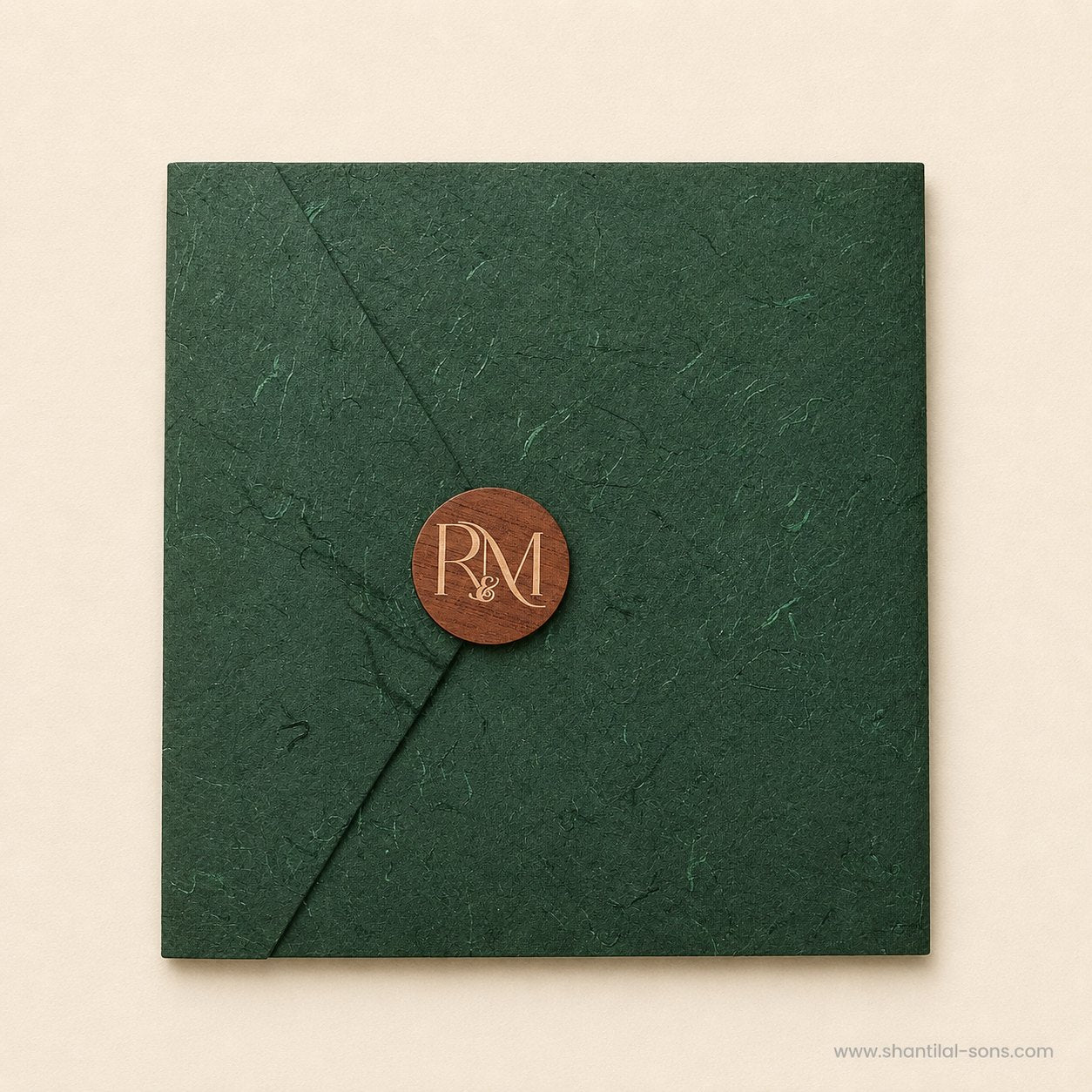 Textured Folder Wedding Invitation |SS-8208