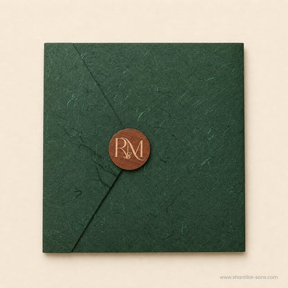Textured Folder Wedding Invitation |SS-8208
