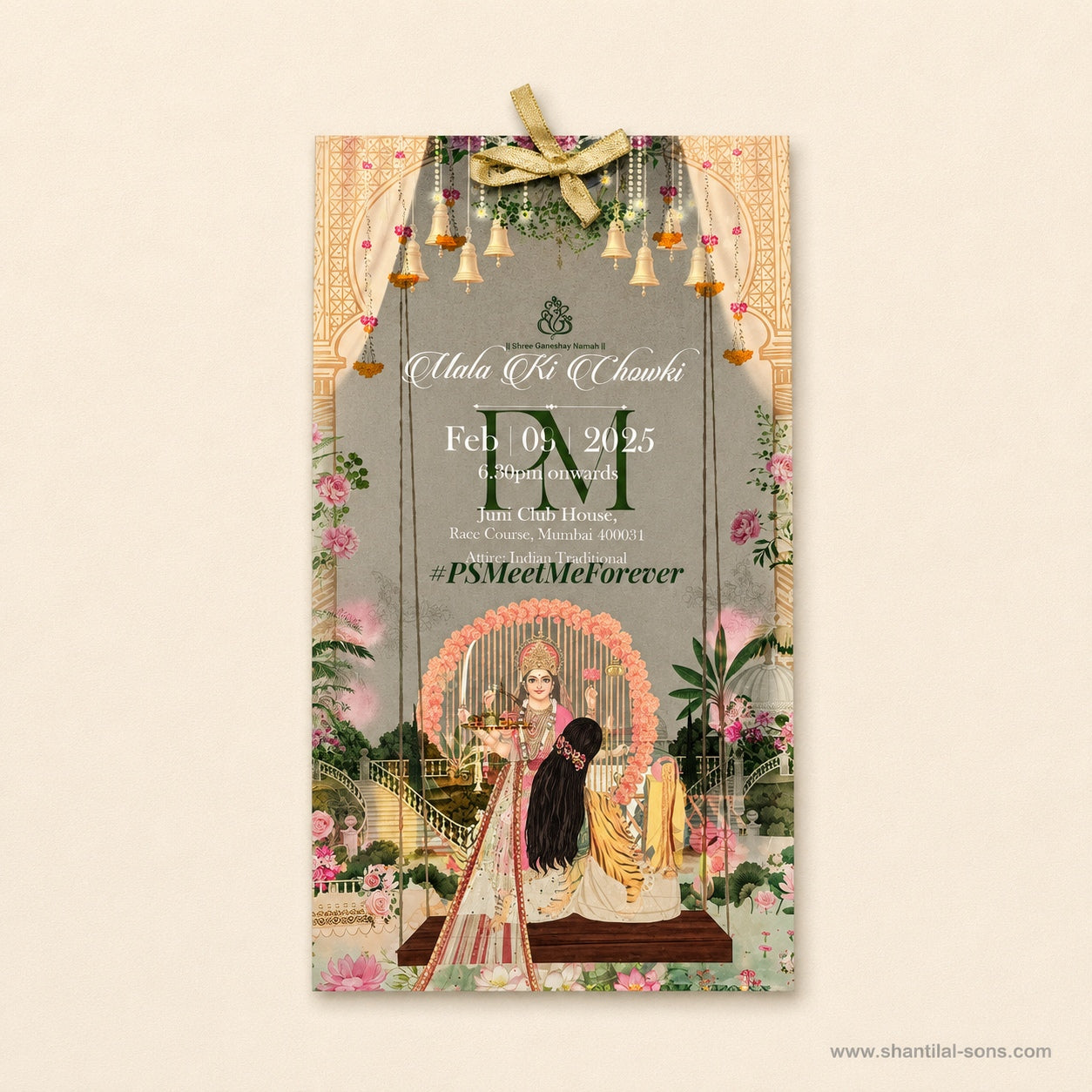 Pastel Floral Wedding Invitation Folder | SS-8142