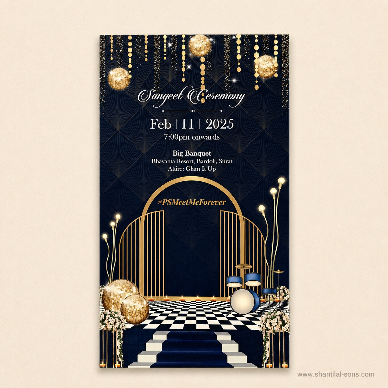 Pastel Floral Wedding Invitation Folder | SS-8142