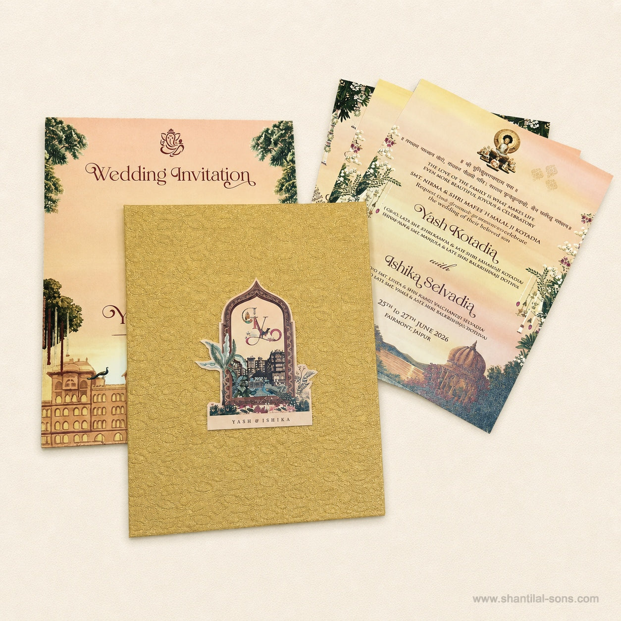 Heritage Folder Wedding Invitation |SS-2008