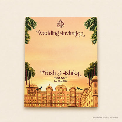 Heritage Folder Wedding Invitation |SS-2008