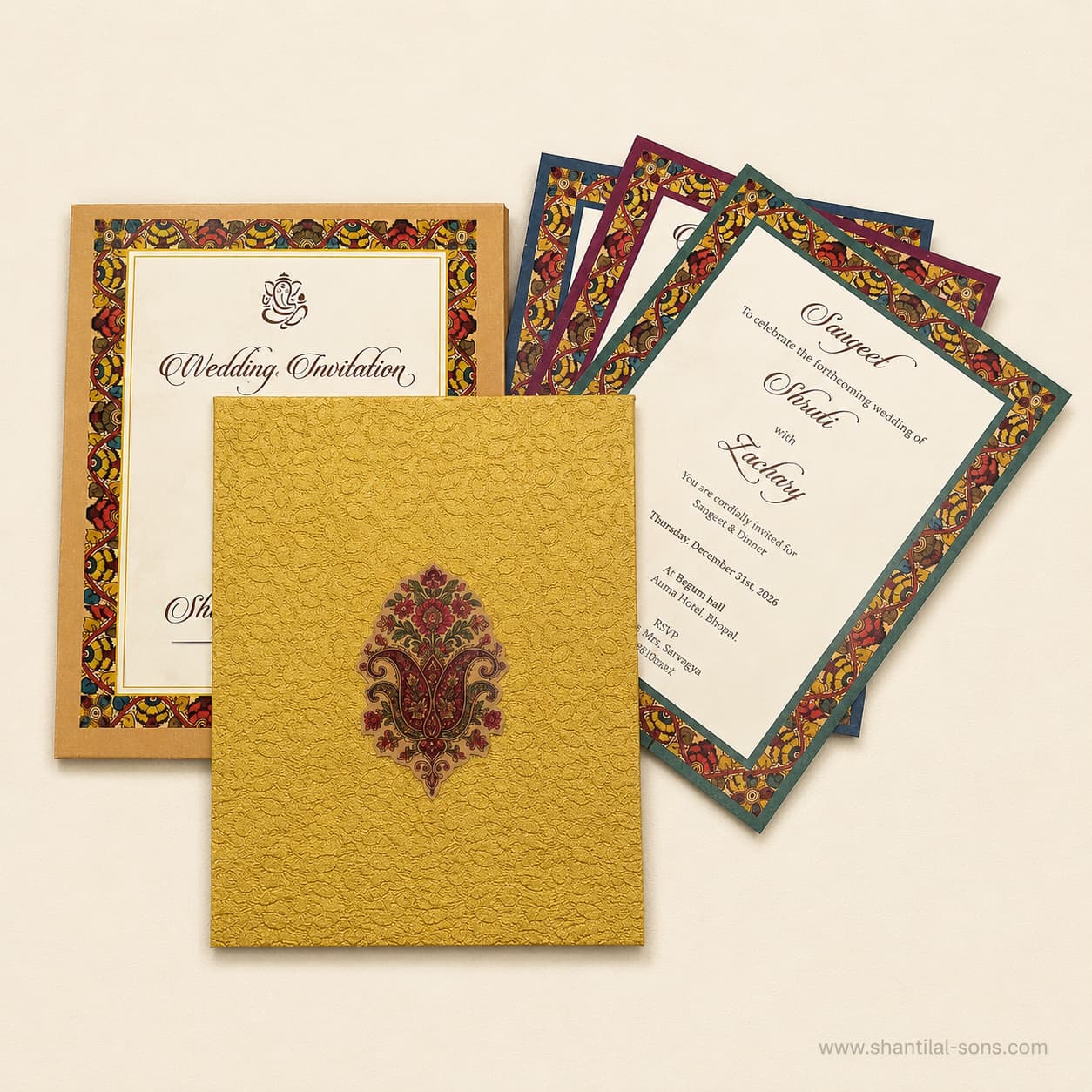 Heritage Folder Wedding Invitation |SS-2007