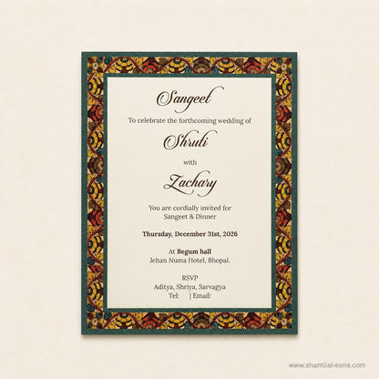 Heritage Folder Wedding Invitation |SS-2007