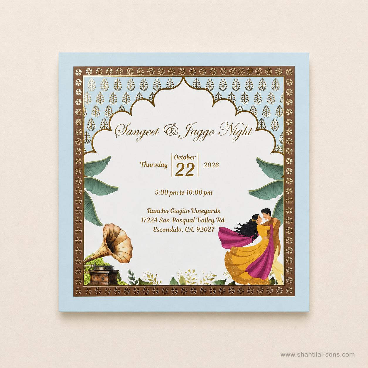 Pastel Garden Wedding Invitation |SS-8204