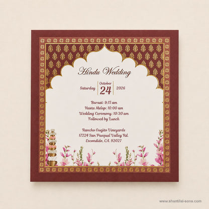 Pastel Garden Wedding Invitation |SS-8204