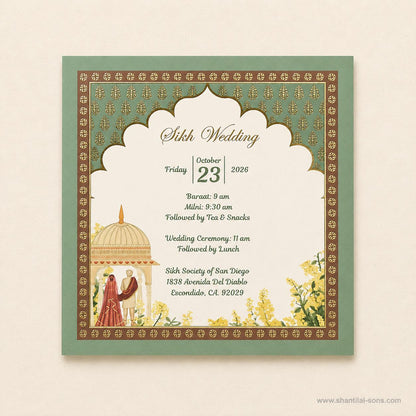 Pastel Garden Wedding Invitation |SS-8204
