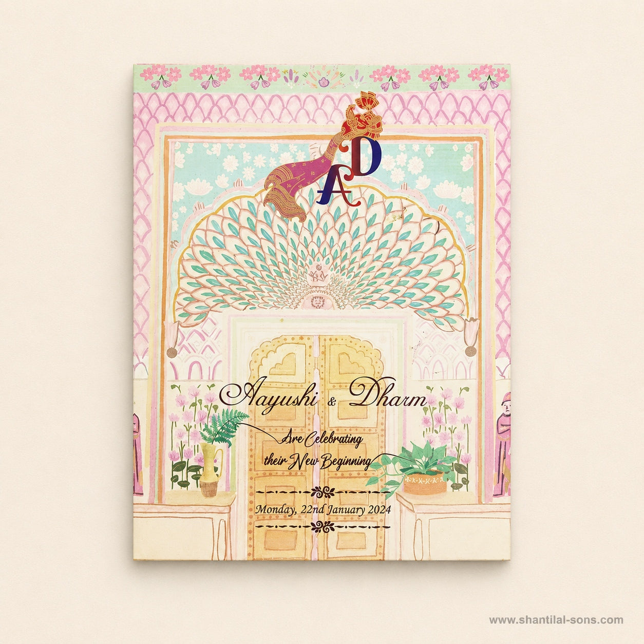Pastel Palace Wedding Invitation | SS-8023