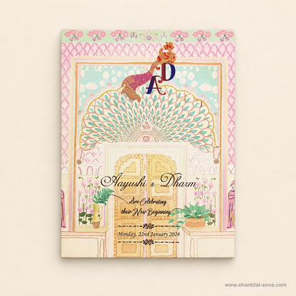 Pastel Palace Wedding Invitation | SS-8023