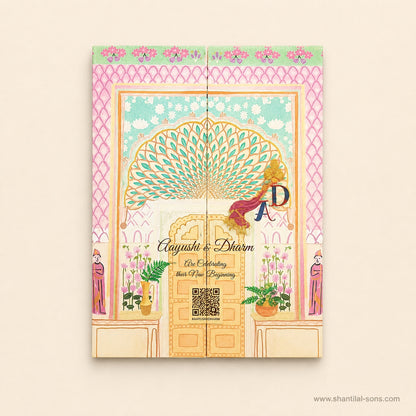 Pastel Palace Wedding Invitation | SS-8023