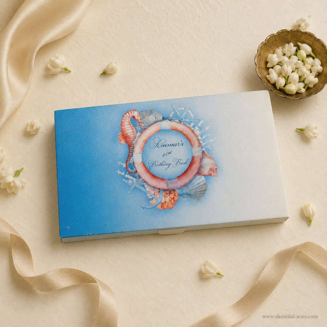 Beach Theme Wedding Invitation Box |SS-3515
