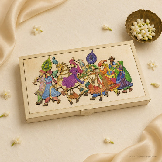 Royal Baraat Wedding Invitation Box |SS-3514