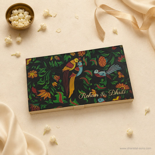 Pichwai Box Wedding Invitation | SS-3516
