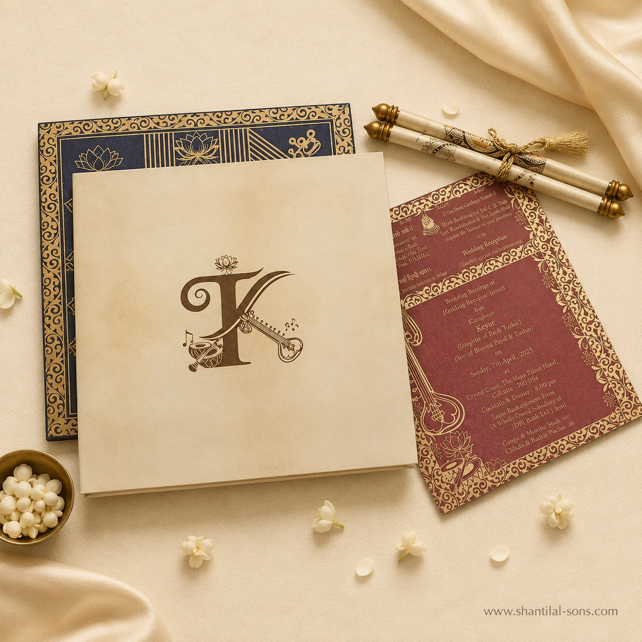 Luxury Musical Theme Box Wedding Invitation | SS-3501