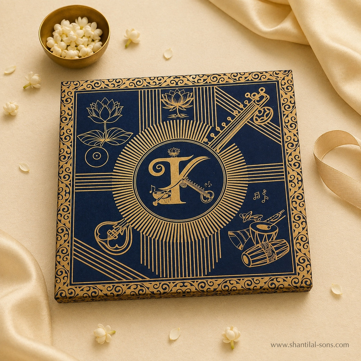 Luxury Musical Theme Box Wedding Invitation | SS-3501