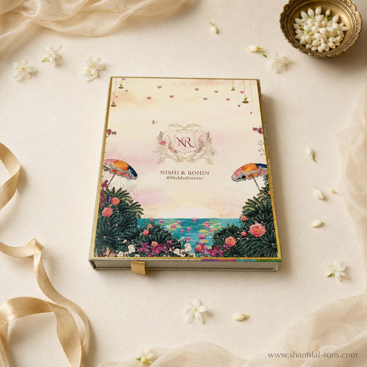 Floral Box Wedding Invitation | SS-4034
