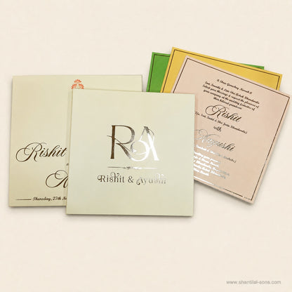 Elegant Cream Wedding Invitation |SS-2027