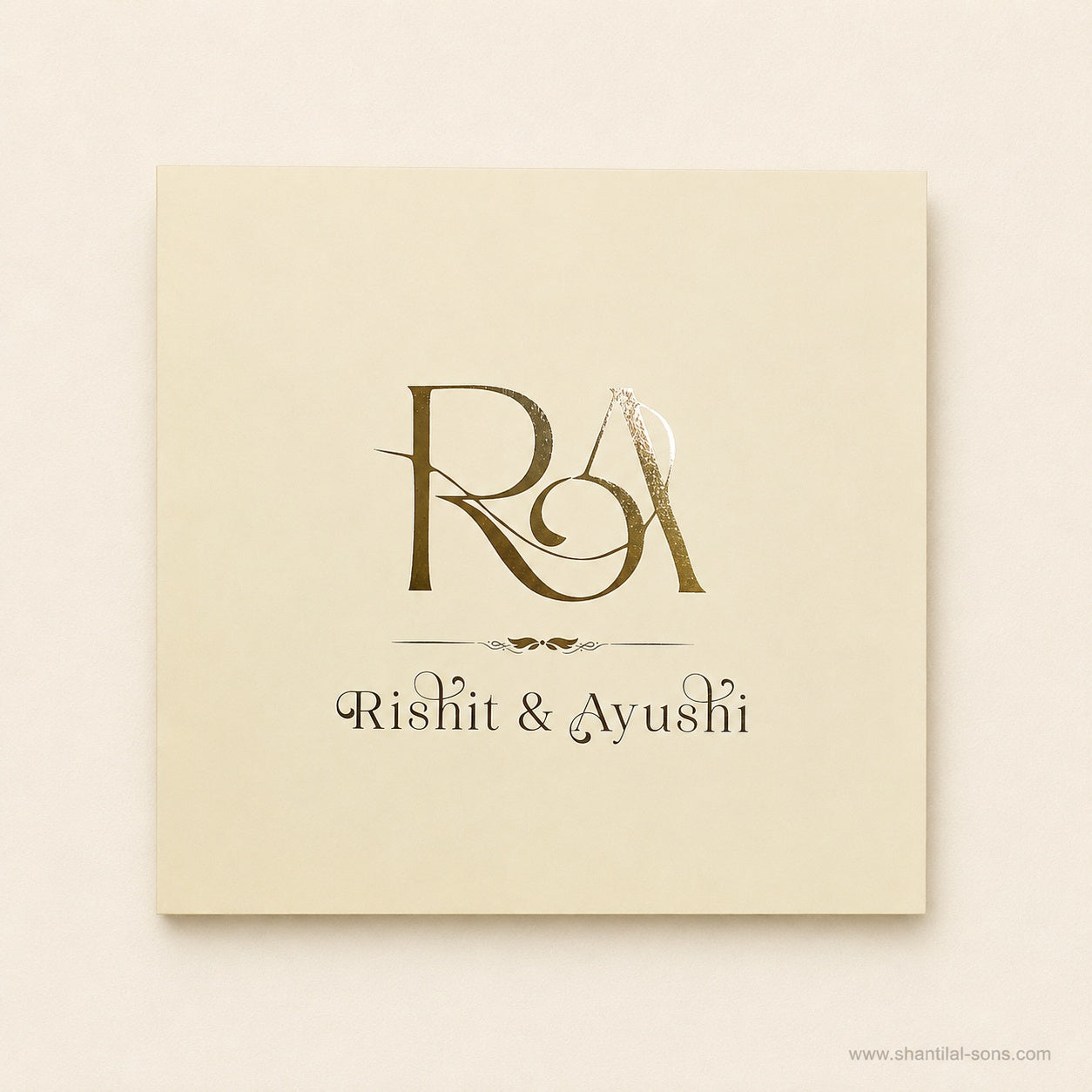 Elegant Cream Wedding Invitation |SS-2027