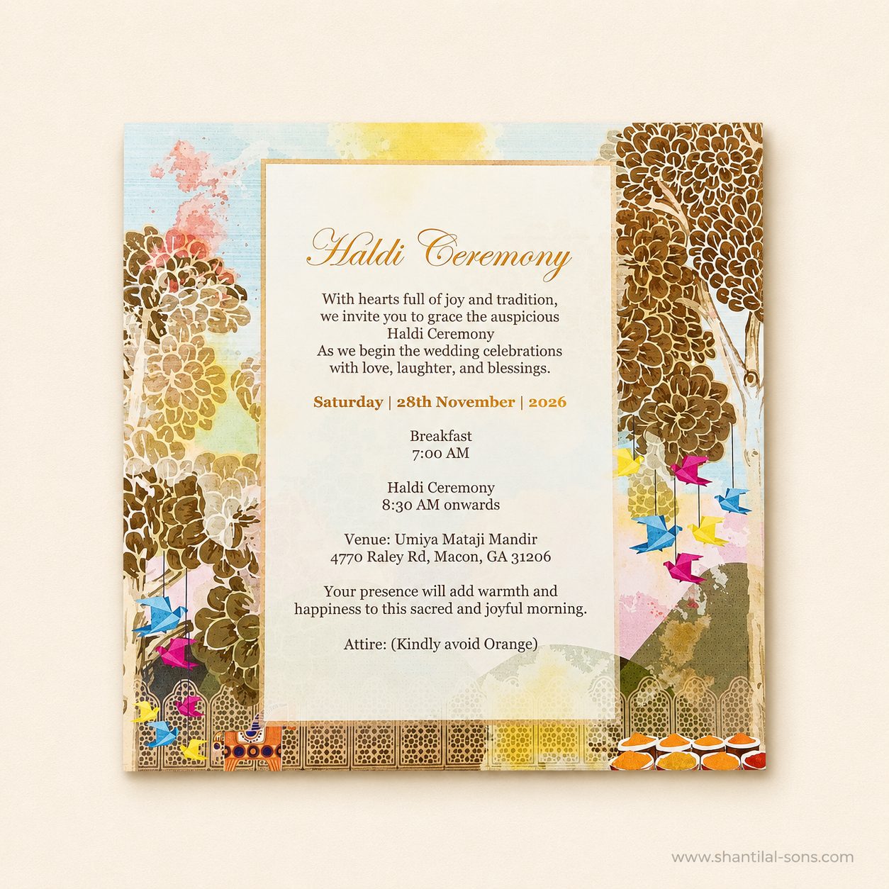 Royal Heritage Wedding Invitation |SS-2020
