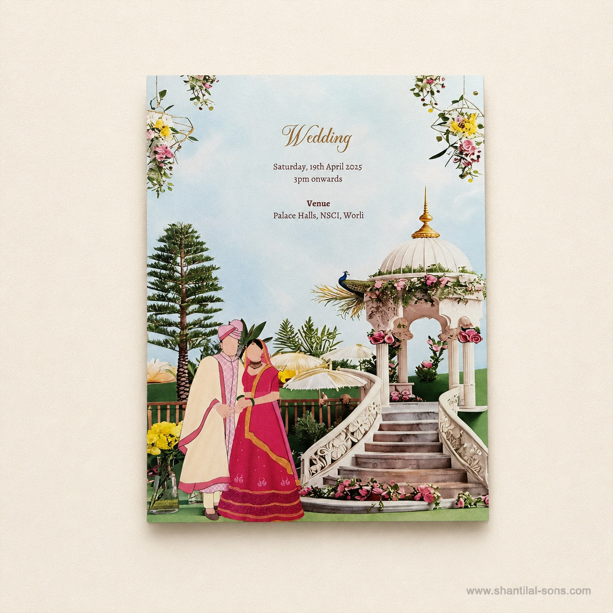 Pastel Floral Wedding Invitation |SS-8207