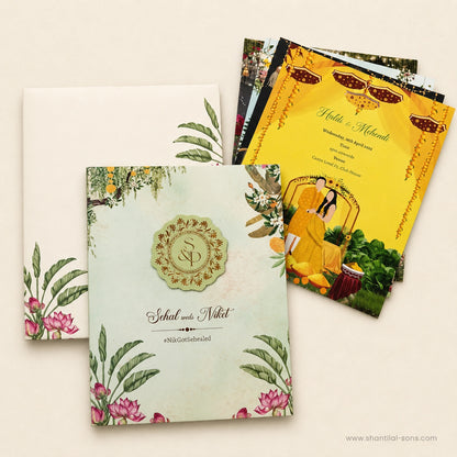 Pastel Floral Wedding Invitation |SS-8207