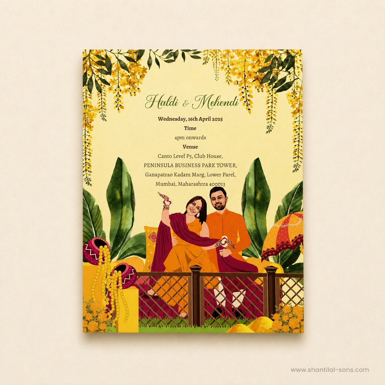 Garden Theme Wedding Invitation | SS-2016