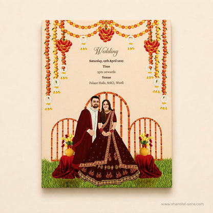 Garden Theme Wedding Invitation | SS-2016