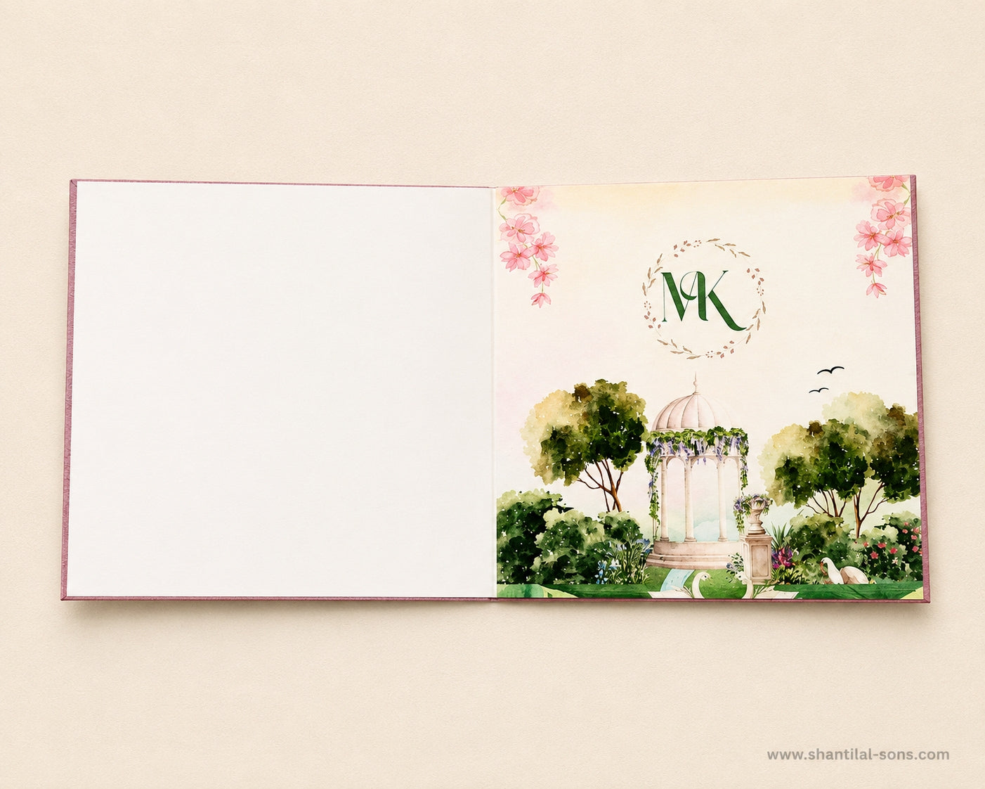 Floral Landscape Wedding Invitation |SS-2017