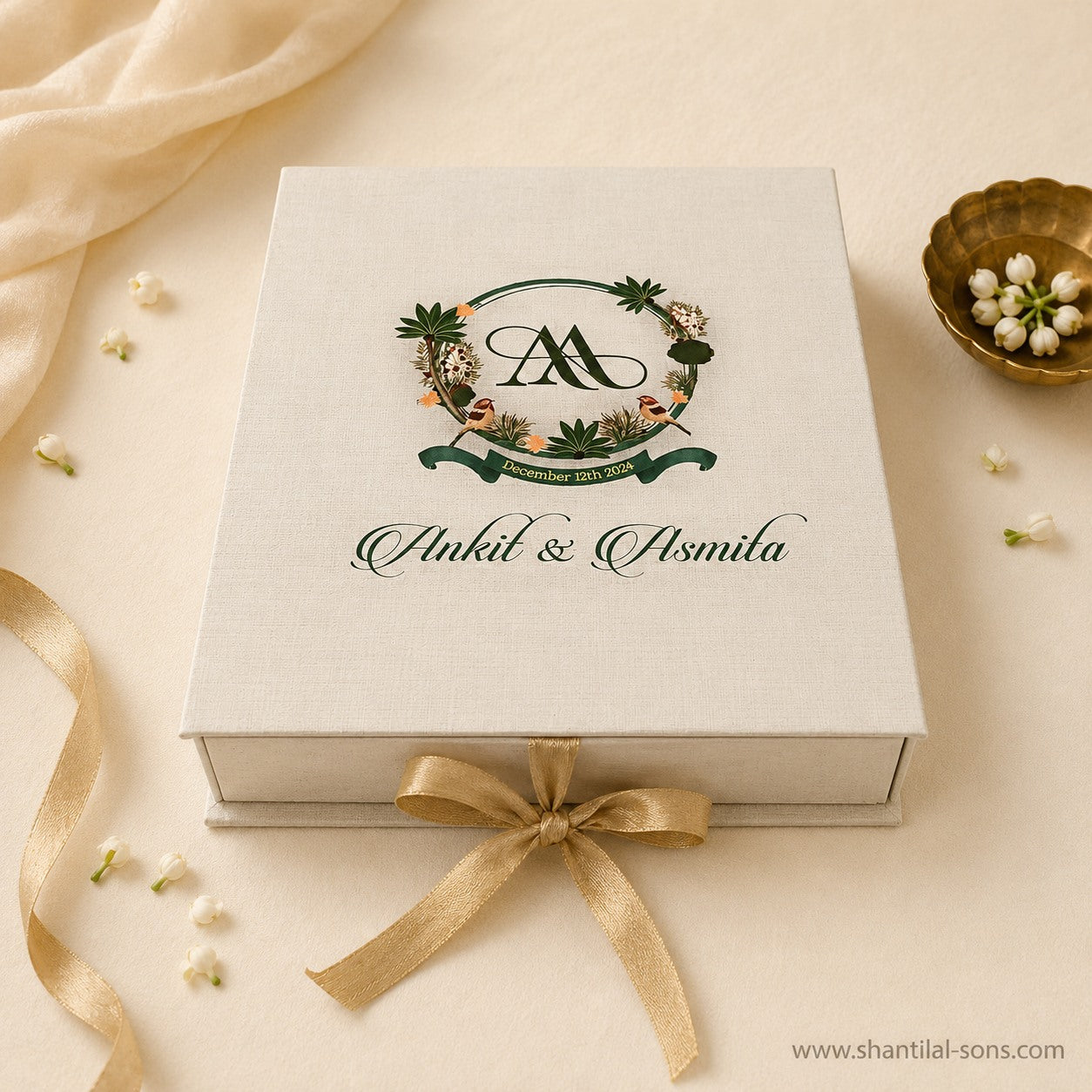 Jute Wedding Invitation Folder | SS-8100