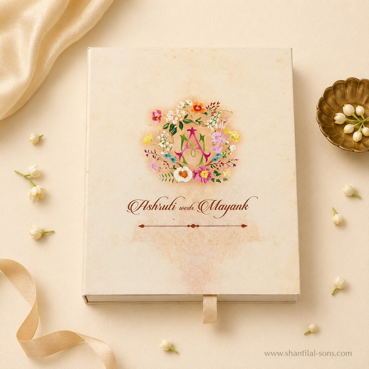 Botanical Folder Wedding Invitation |SS-8102