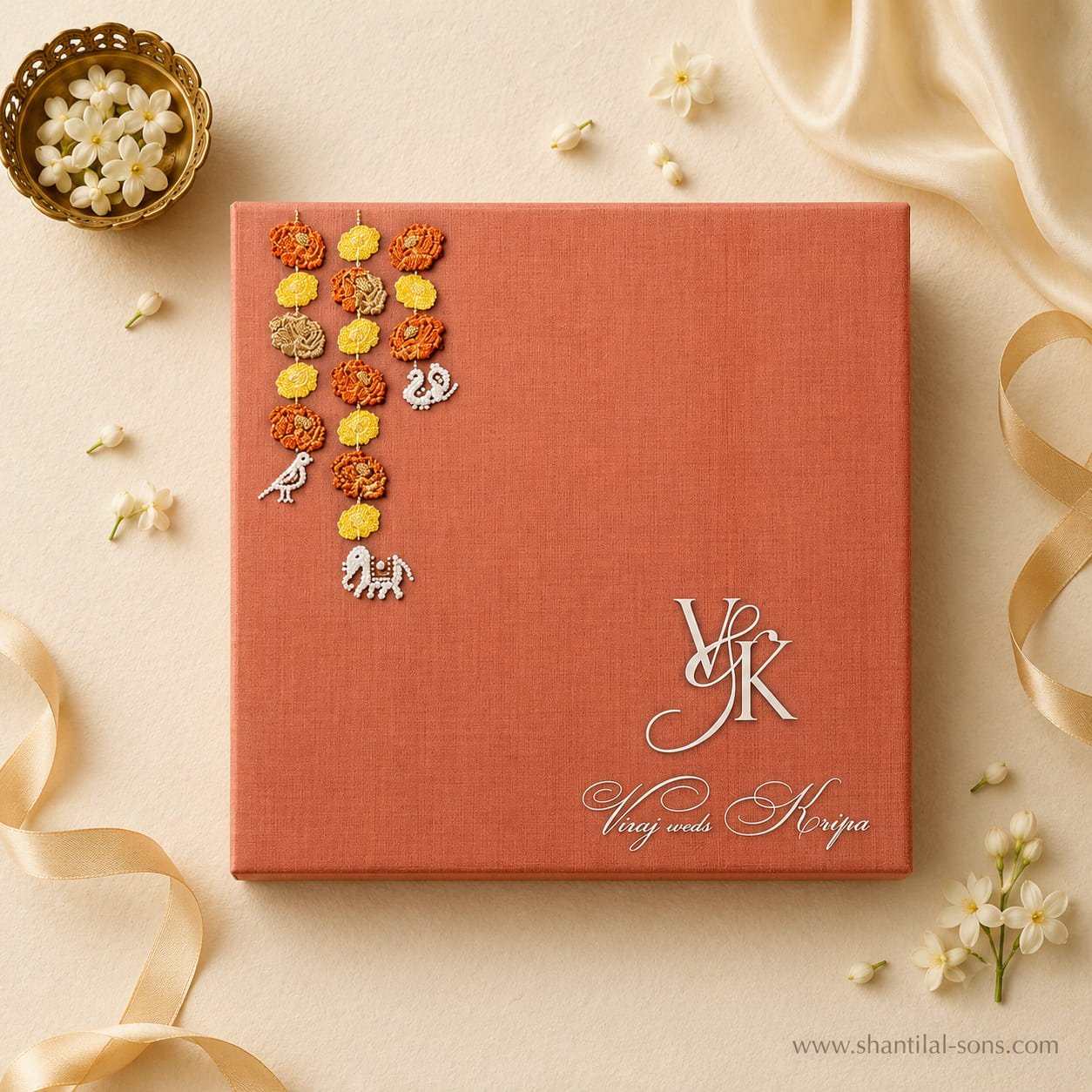 Contemporary Box Wedding Invitation |SS-8105