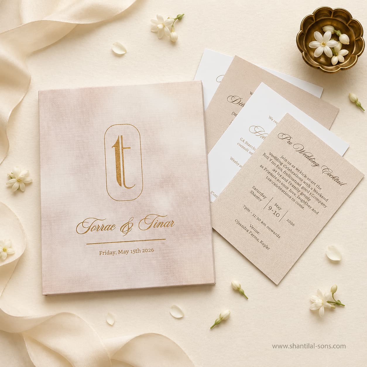 Minimal Wedding Invitation Folder | SS-80185