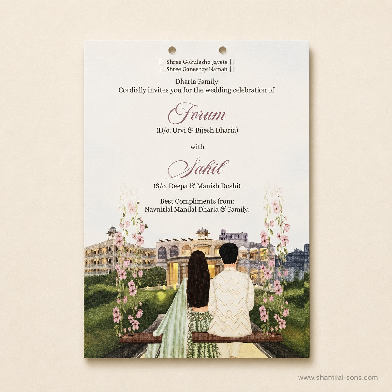 Royal Heritage Wedding Invitation | SS-