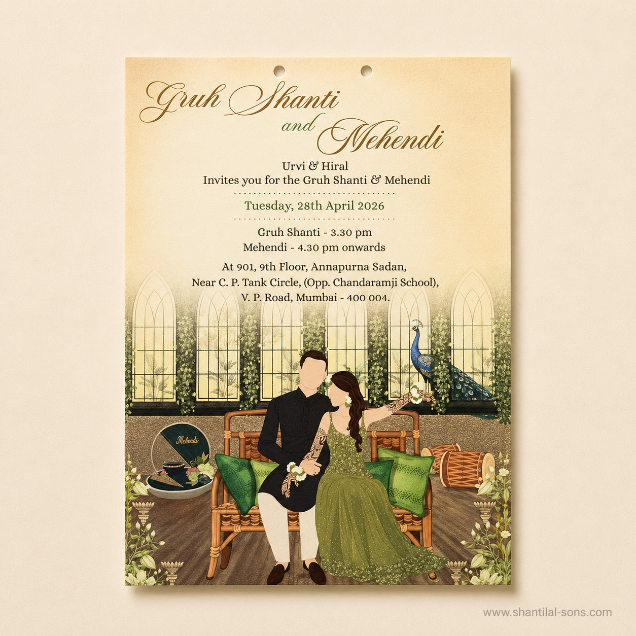 Royal Heritage Wedding Invitation | SS-