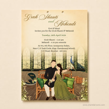 Royal Heritage Wedding Invitation | SS-