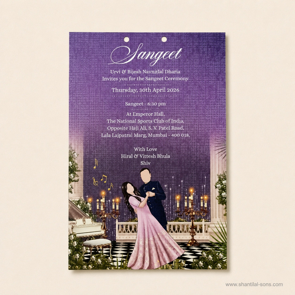 Royal Heritage Wedding Invitation | SS-