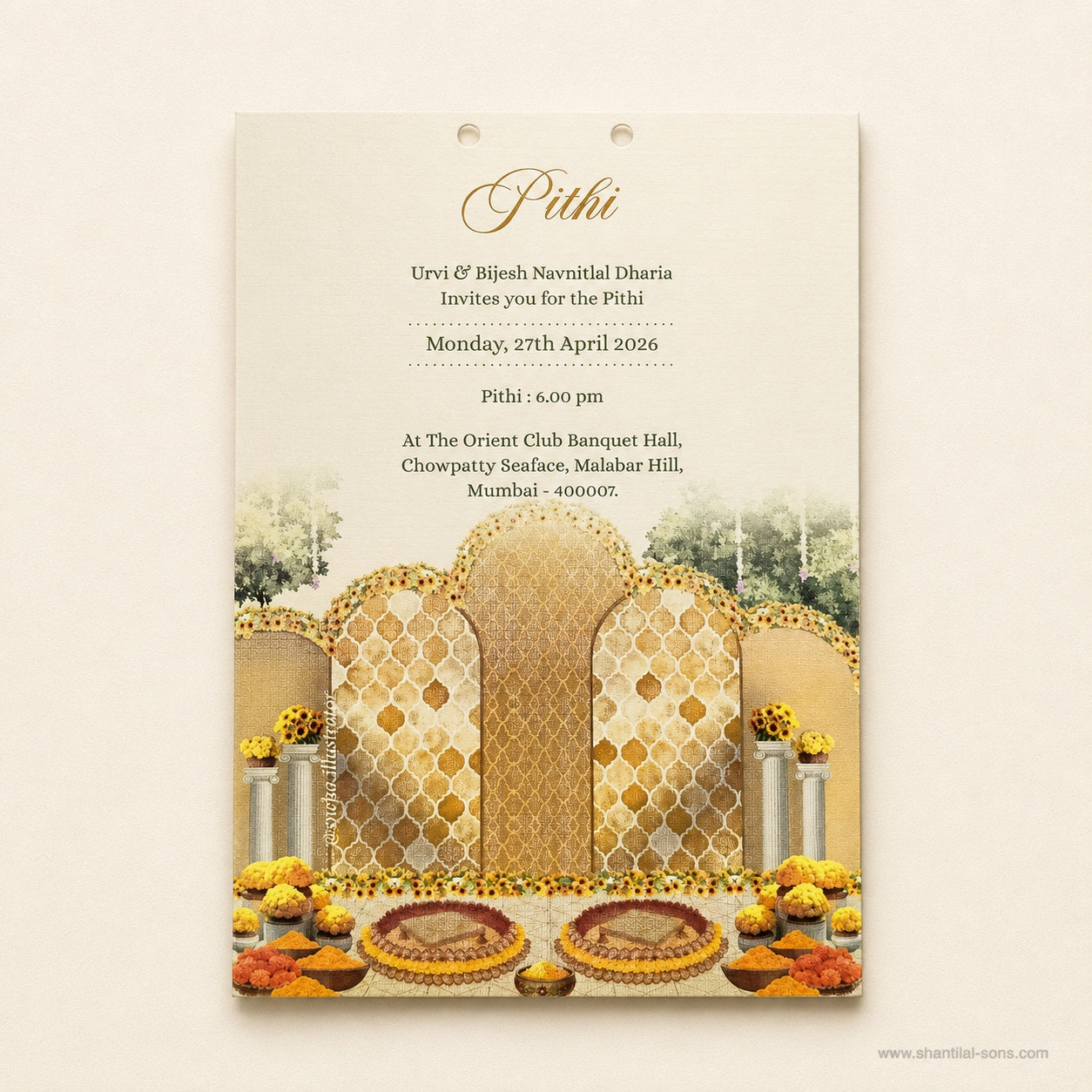 Royal Heritage Wedding Invitation | SS-