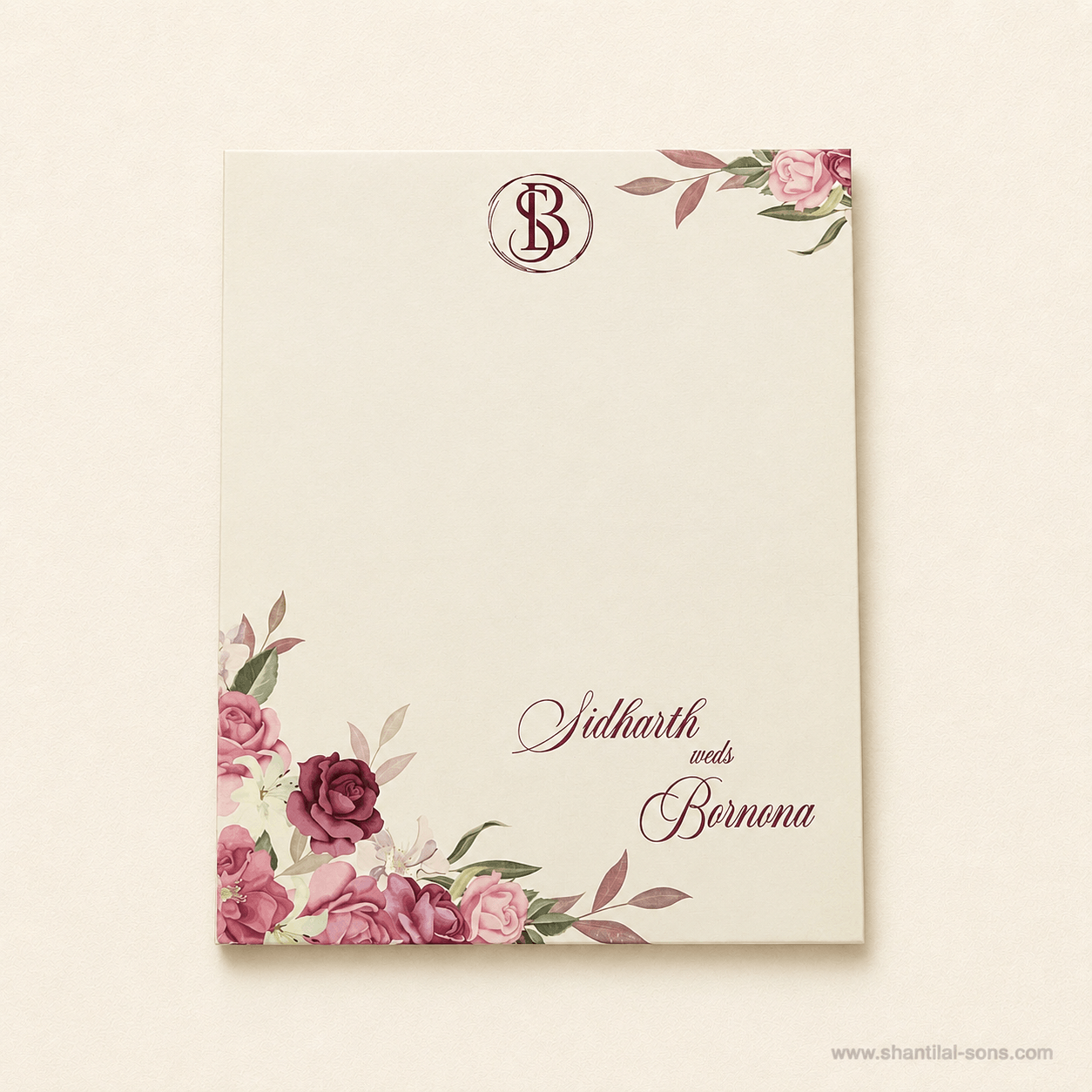 Premium Floral Wedding Invitation |SS-80159