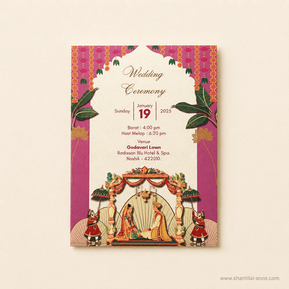 Royal Heritage Wedding Invitation Folder | SS-8134