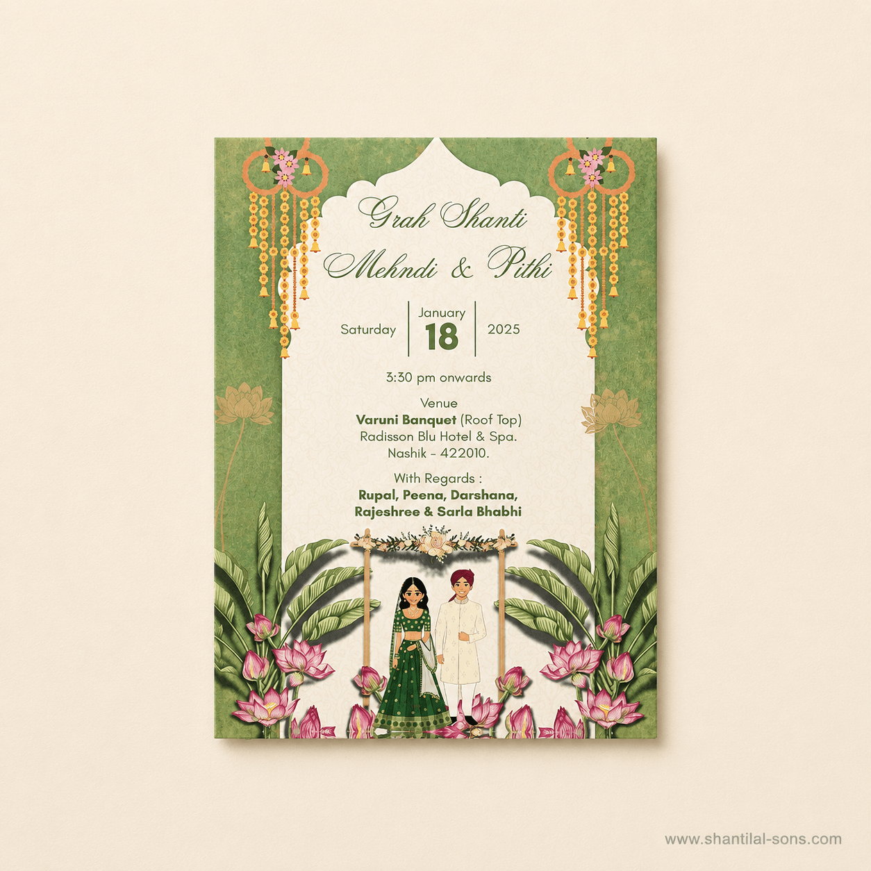 Royal Heritage Wedding Invitation Folder | SS-8134