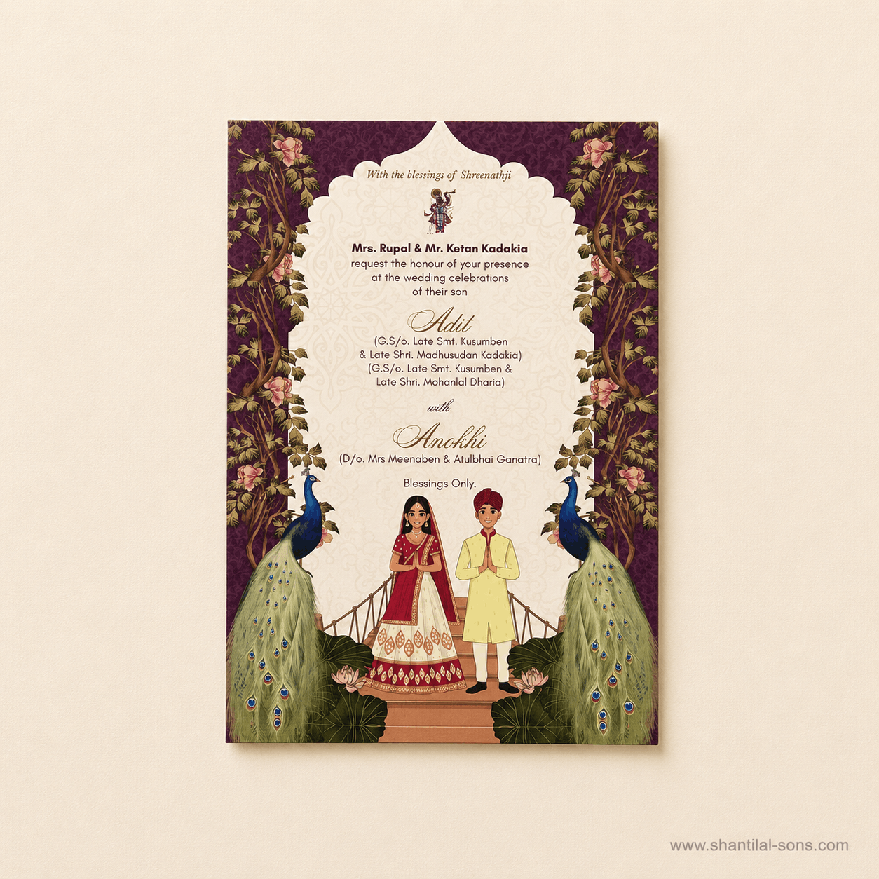 Royal Heritage Wedding Invitation Folder | SS-8134