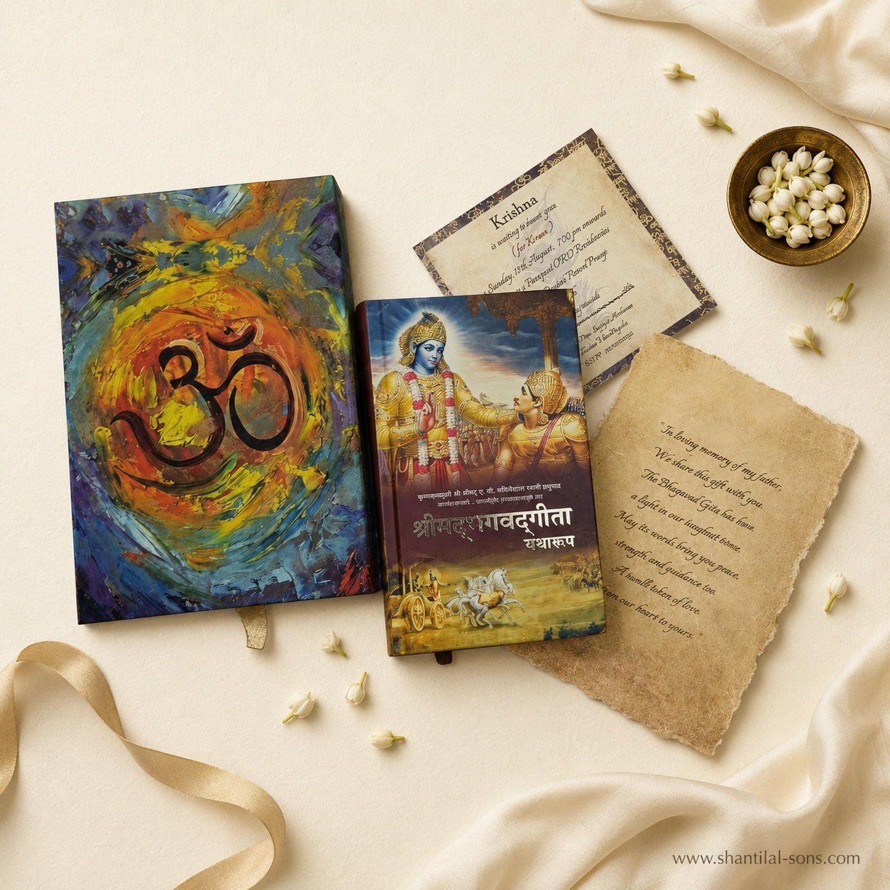 Om Theme Wedding Invitation Box | SS-3503