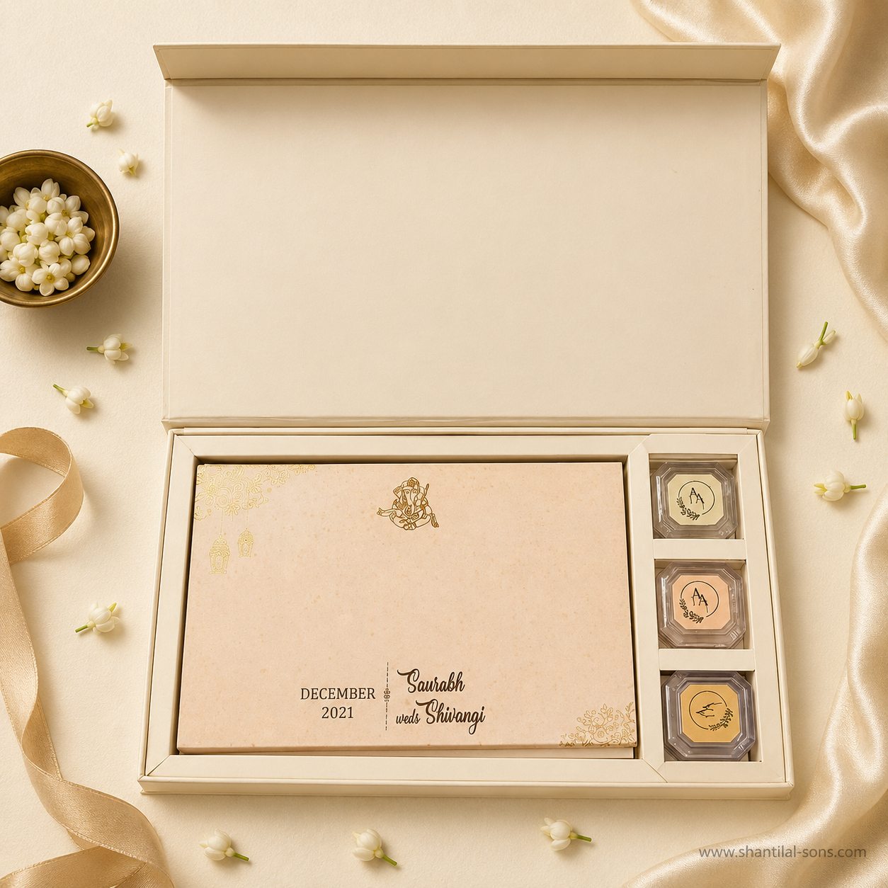 Laser Cut Wedding Invitation Box | SS-3504